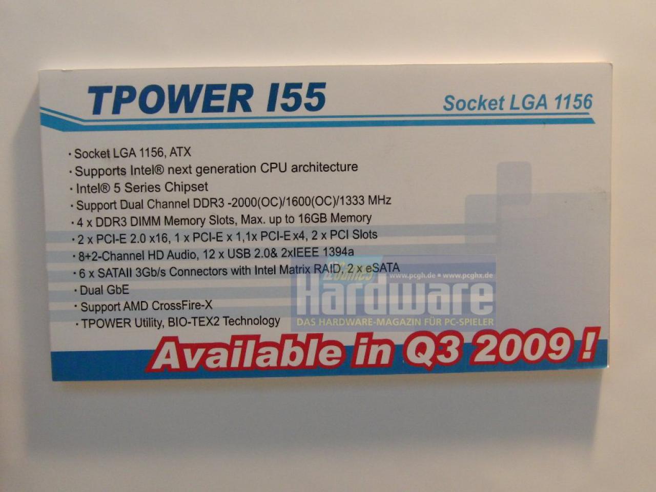 [02/03/2009] Biostar TPower I55: Crossfire-Unterstützung, aber kein SLI