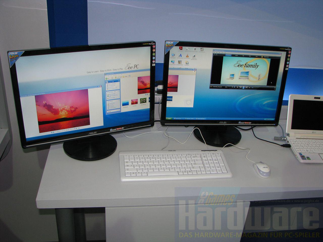 [07/03/2009] Asus Ezlink: Mehrere Displays per USB ansteuerbar