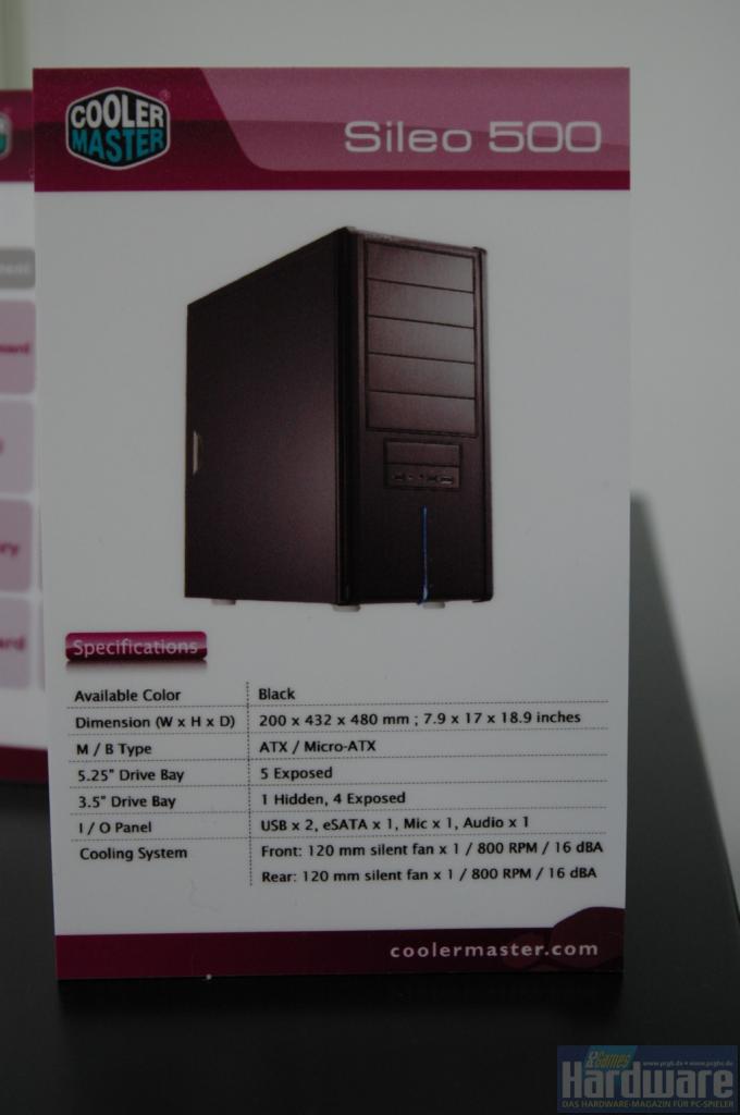 [17/03/2009] Coolermaster Sileo 500
