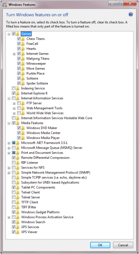 [10/03/2009] Dekativierbare Programme in Windows 7