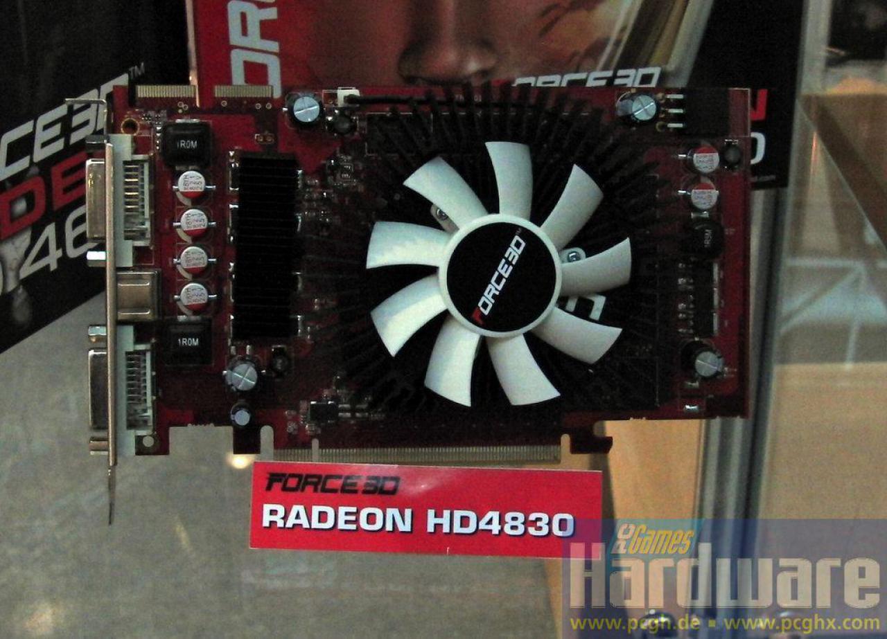 [07/03/2009] Cebit 2009: Die schönsten Grafikkarten der Messe (8)- Force3D-Radeon-HD-4830