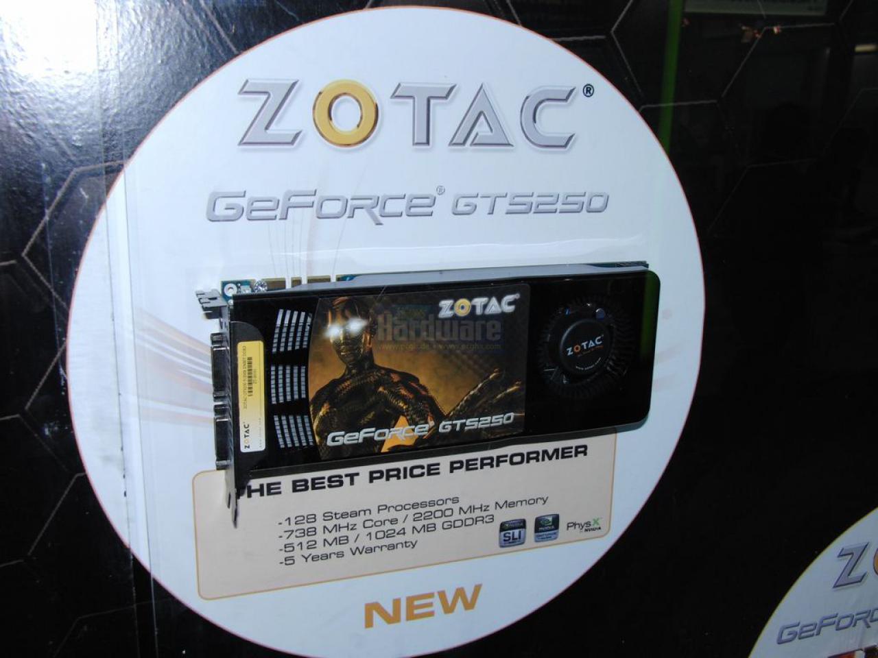 [03/03/2009] Geforce GTS 250 auf der Cebit: Zotac.