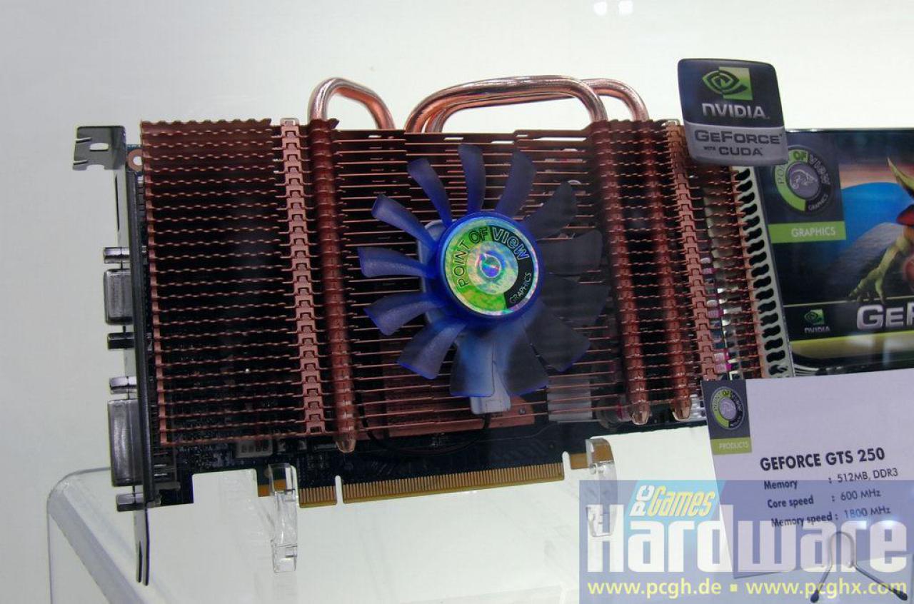 [07/03/2009] Cebit 2009: Die schönsten Grafikkarten der Messe (12) - Geforce-GTS-250-Point-of-View