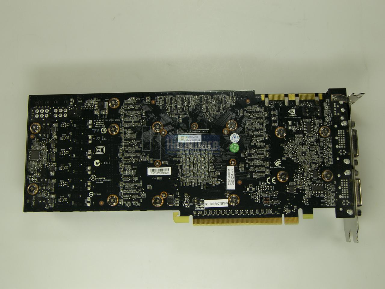 [31/03/2009] Nvidia Geforce GTX 275 (Rückseite)