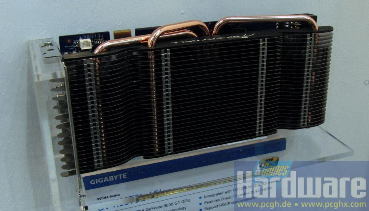 [07/03/2009] Cebit 2009: Die schönsten Grafikkarten der Messe (18) - Gigabyte-GV-N96TSL-1GI-