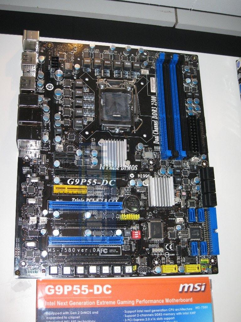 [02/03/2009] Core-i5-Mainboard von MSI mit Sockel-1160 und P55-Chipsatz. (4)