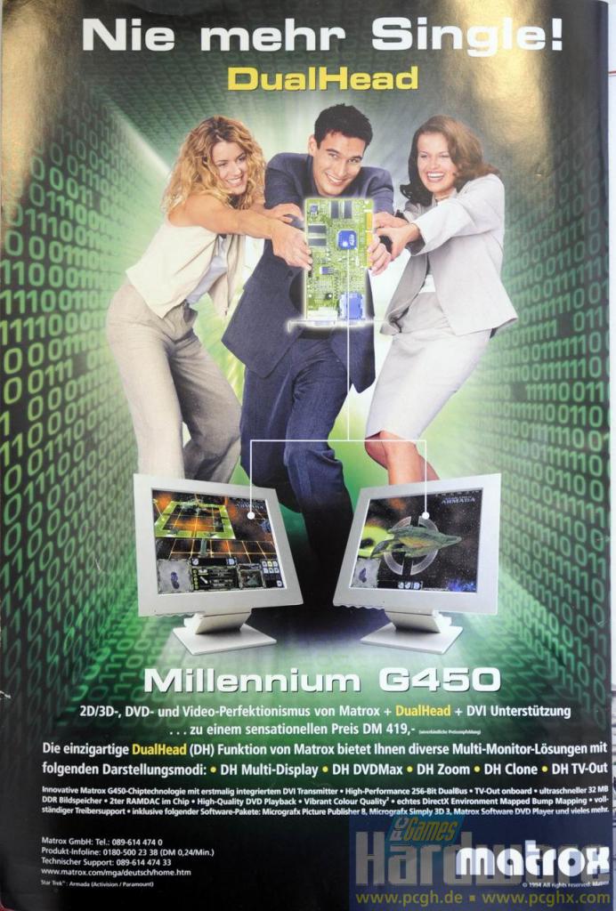 [18/03/2009] Kultige IT- Werbung: Matrox als Heiratskuppler?
