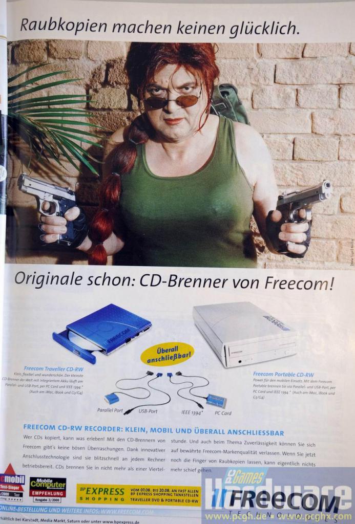 [18/03/2009] Kultige IT-Werbung: Lara Croft war auch mal hübscher