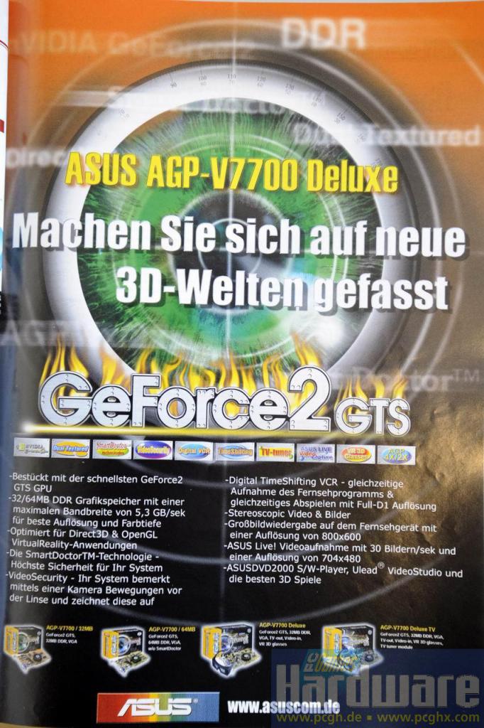 [18/03/2009] Kultige IT-Werbung: Geforce 2 GTS von Asus