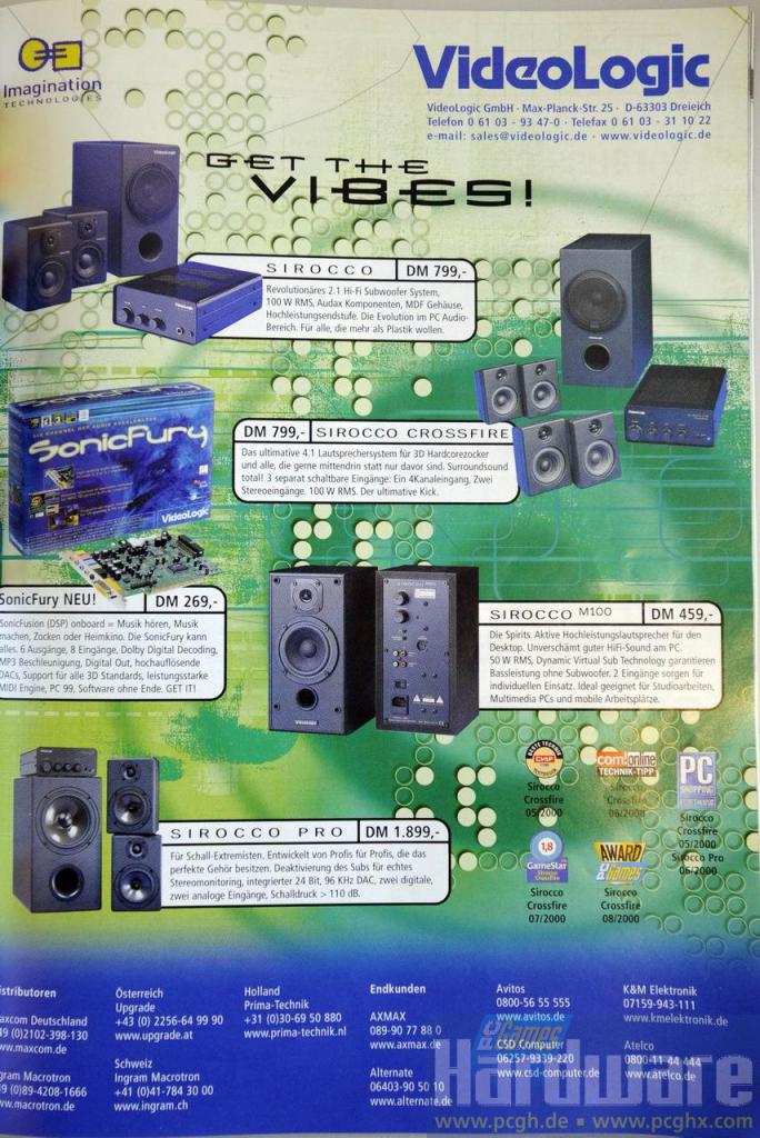 [18/03/2009] Kultige IT-Werbung: Günstige Lautsprecher von Videologic (Ex-PowerVR für PC)