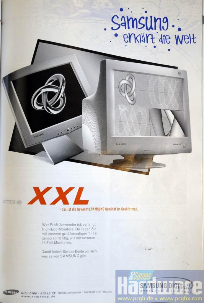[18/03/2009] Kultige IT-Werbung: Auch zu CRT-Zeiten war Samsung eine Größe.