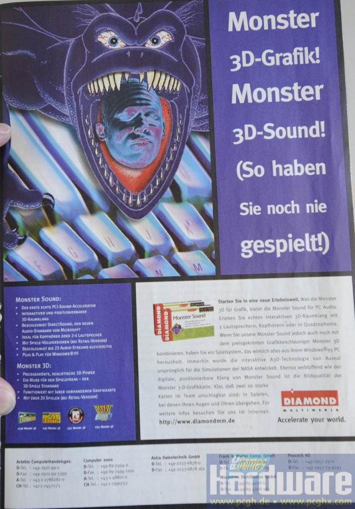 [18/03/2009] Kultige IT-Werbung: Diamond Monster 3D ist Kult, die Werbung ist eher einen Drogenrausch entsprungen.