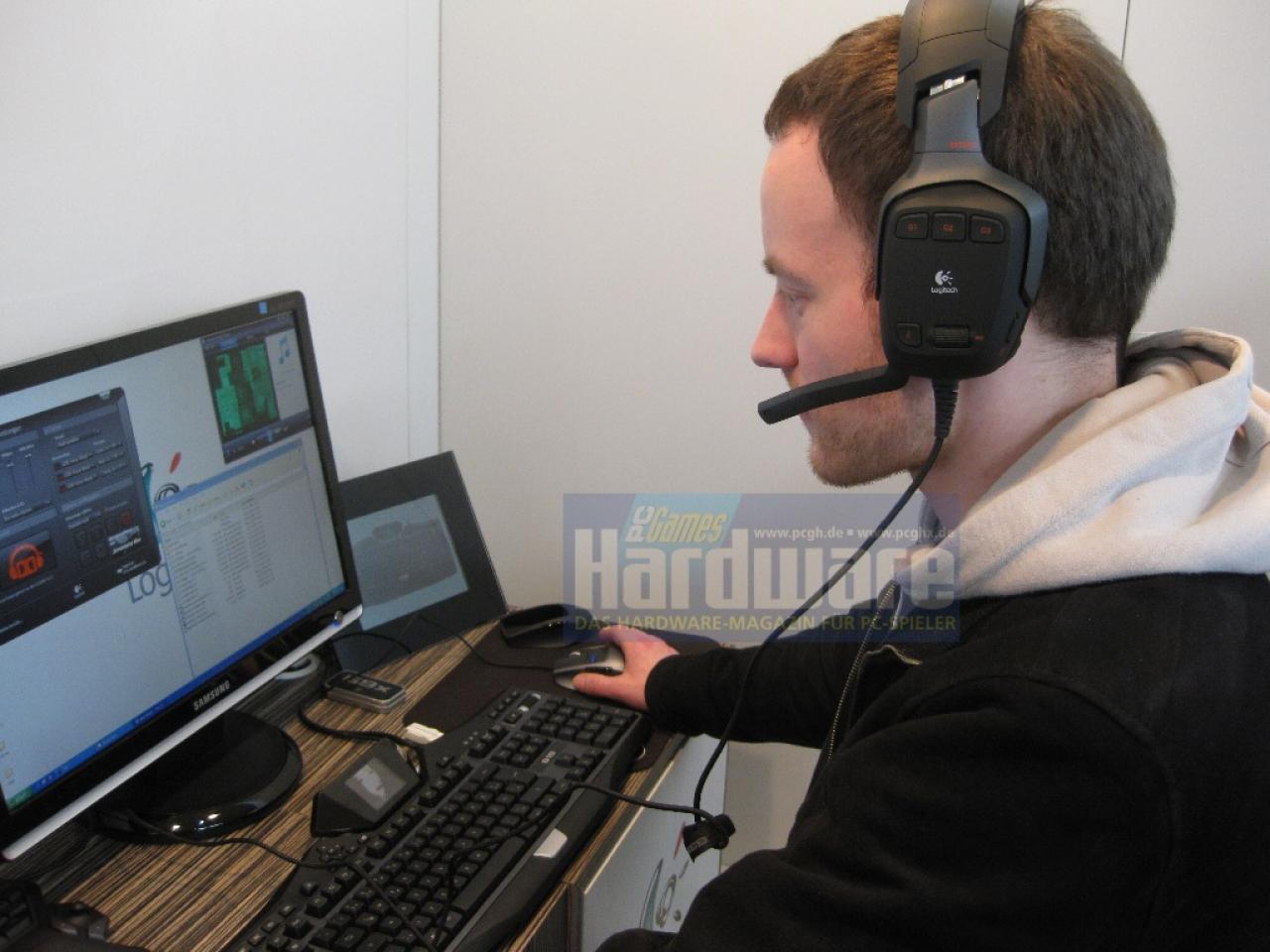 [05/03/2009] Logitech G35: Wir konnten ausführlich Probe hören.