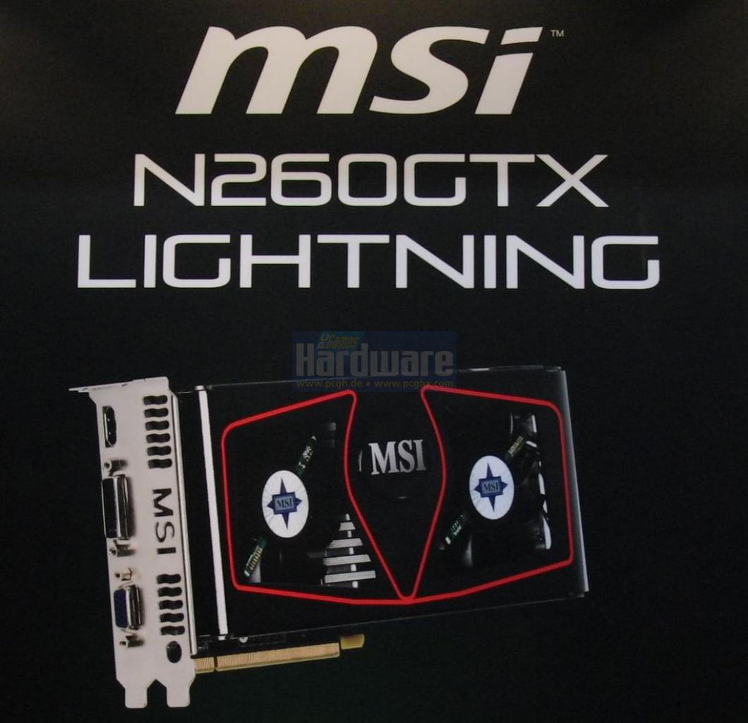 [01/03/2009] MSI N260 GTX Lightning: Die erste GTX 260 mit 1.792 MiByte Grafikspeicher. (2)