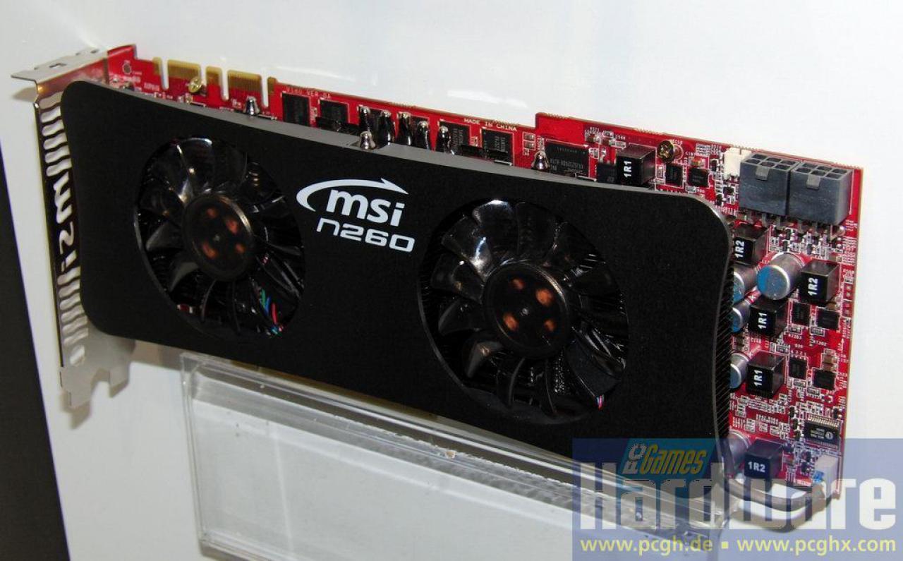 [07/03/2009] Cebit 2009: Die schönsten Grafikkarten der Messe (22) - MSI-GTX-260-Lightning