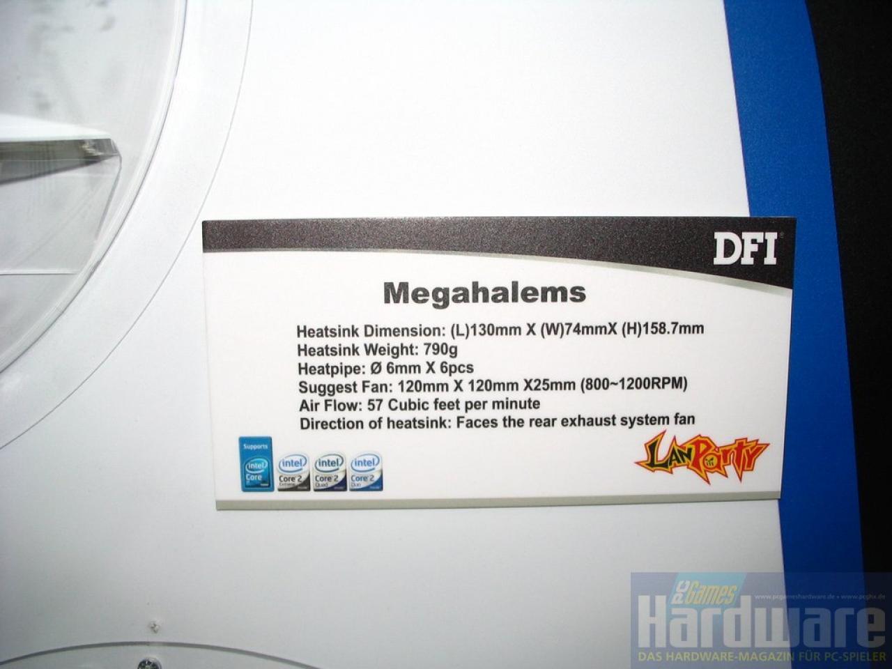 [02/03/2009] Prolimatech Megahalems: mit DFI-Logo