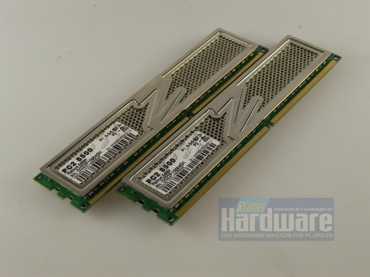 [13/03/2009] OCZ OCZ2P10664GK: zweimal 2.048 MiByte DDR2-1066-Speicher für lediglich 50 Euro