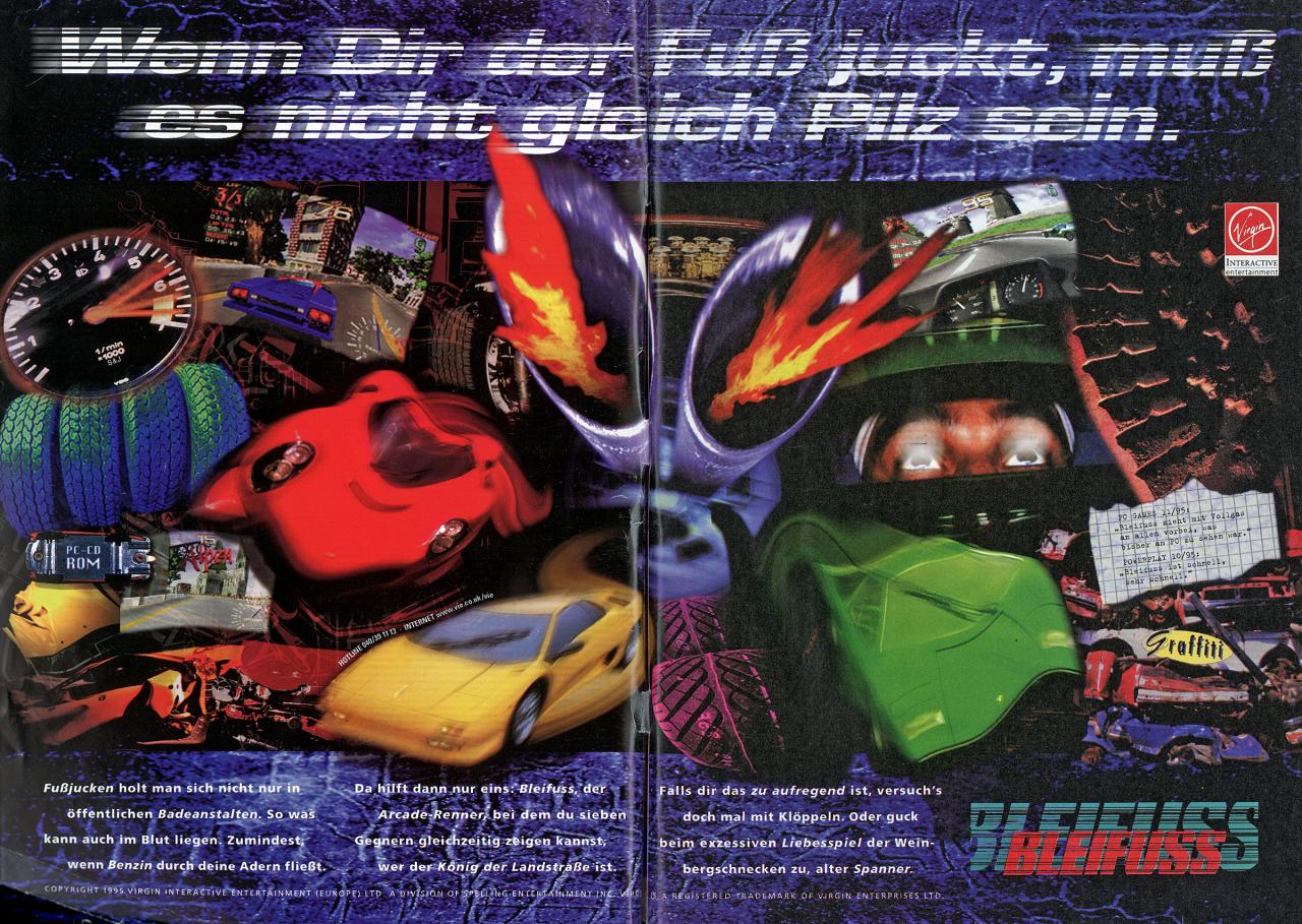 [13/03/2009] „Wenn dir der Fuß juckt, muss es nicht gleich Pilz sein.“ Ein köstlicher Werbespruch, den sich Virgin Interactive da hat einfallen lassen. Auch der spielbeschreibende Text haut aus den Socken: „Falls dir Rennfahren zu anstrengend ist, versuch’s doch mal mit Klöppeln. Oder guck beim exzessiven Liebesspiel der Weinbergschnecken zu, alter Spanner.“