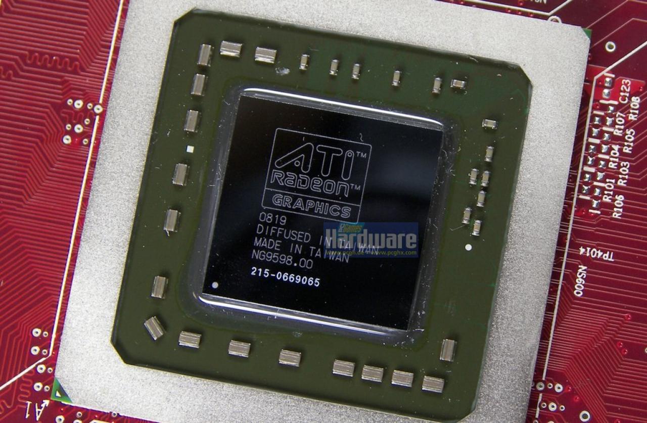 [11/03/2009] Ati Radeon HD 4890 und Radeon HD 4980 X2: Gerüchte von der Cebit (Im Bild: RV770-GPU)