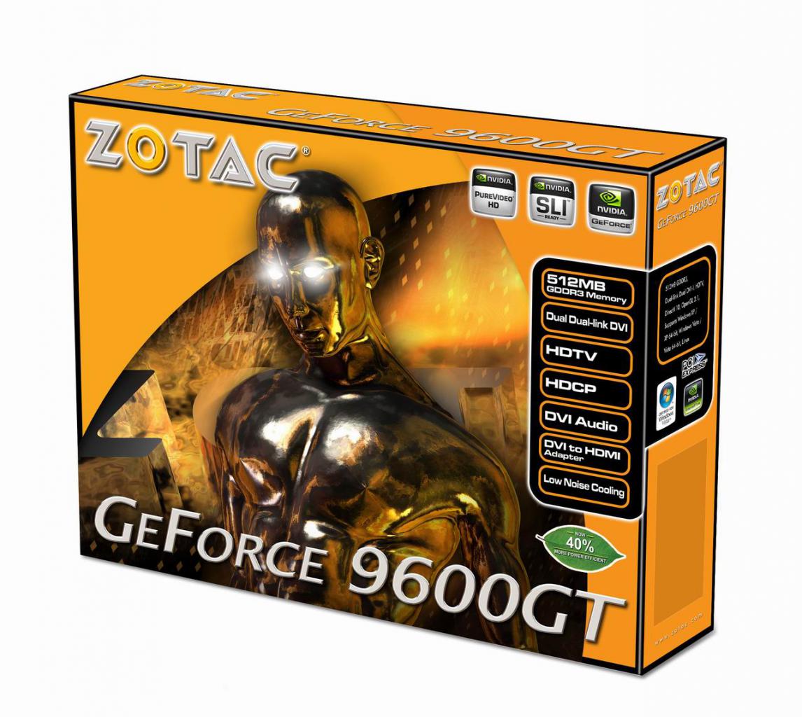 [05/03/2009] Zotac bringt im April eine 9800 GT Green Edition (im Bild: die 9600 GT Eco) (2)