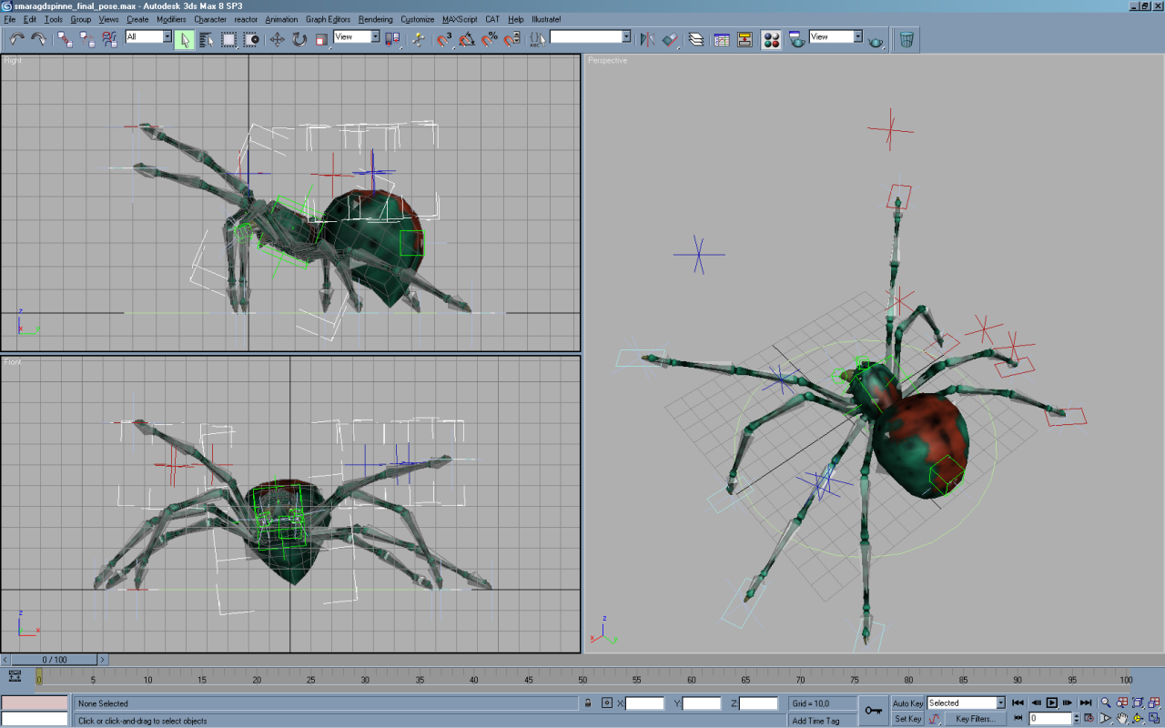 [20/03/2009] Spider in 3DS Max