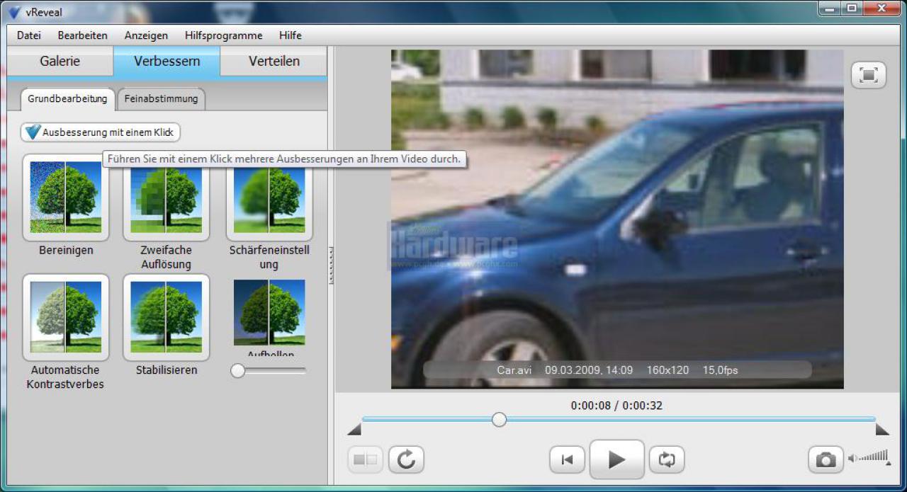 [23/03/2009] vReveal von MotionDSP: Verbesserung der Bildqualität von Videos - optional mithilfe CUDAs und der GPU um ein Vielfaches beschleunigt. (3)