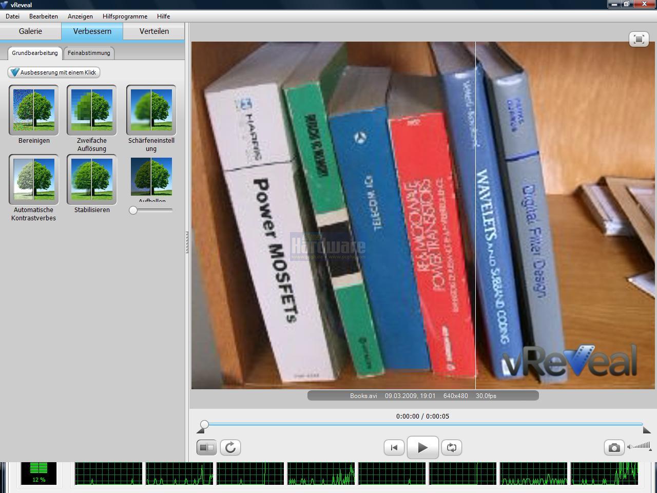 [23/03/2009] vReveal von MotionDSP: Verbesserung der Bildqualität von Videos - optional mithilfe CUDAs und der GPU um ein Vielfaches beschleunigt. (11)