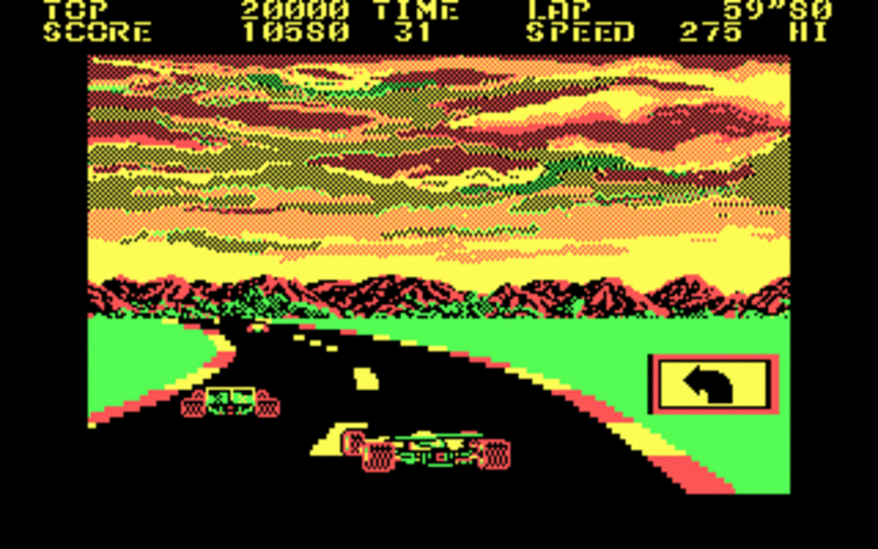 [28/04/2009] Pole Position, 1983: Der erste Formel-1-Titel, der für die DOS-Plattform erschien. Gruselgrafik inklusive!