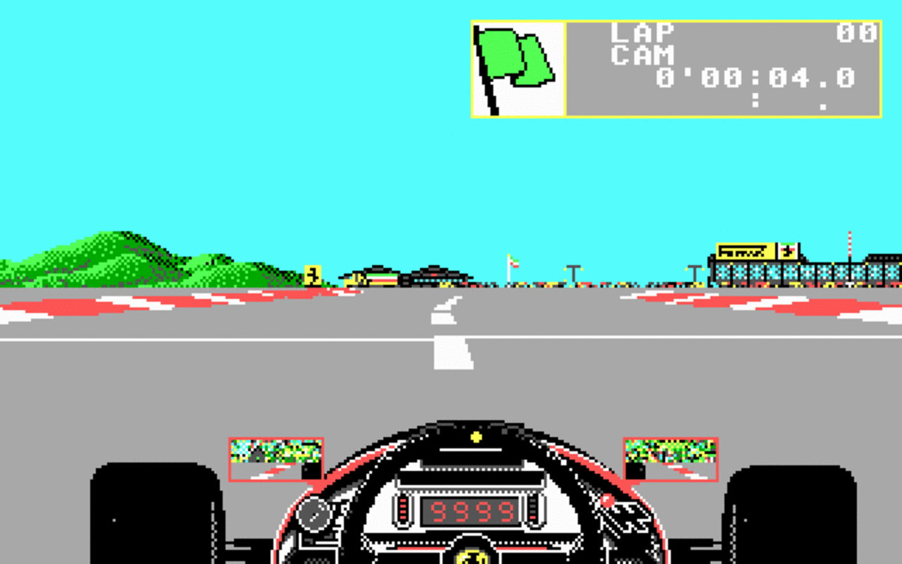 [28/04/2009] Ferrari Formula One, 1988: Das Spiel wurde mit Unterstützung des Rennstalls entwickelt. Heute betrachtet, hat das nicht viel geholfen.