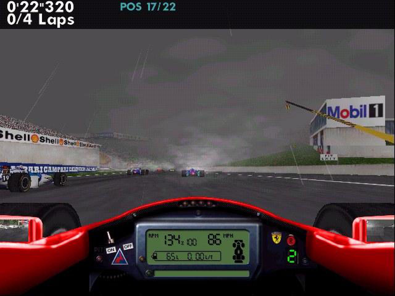 [28/04/2009] F1 Racing Simulation, 1998: Auch Ubisoft will etwas vom Kuchen. Jaques Villeneuve heißt Driver X (Lizenzrechte).