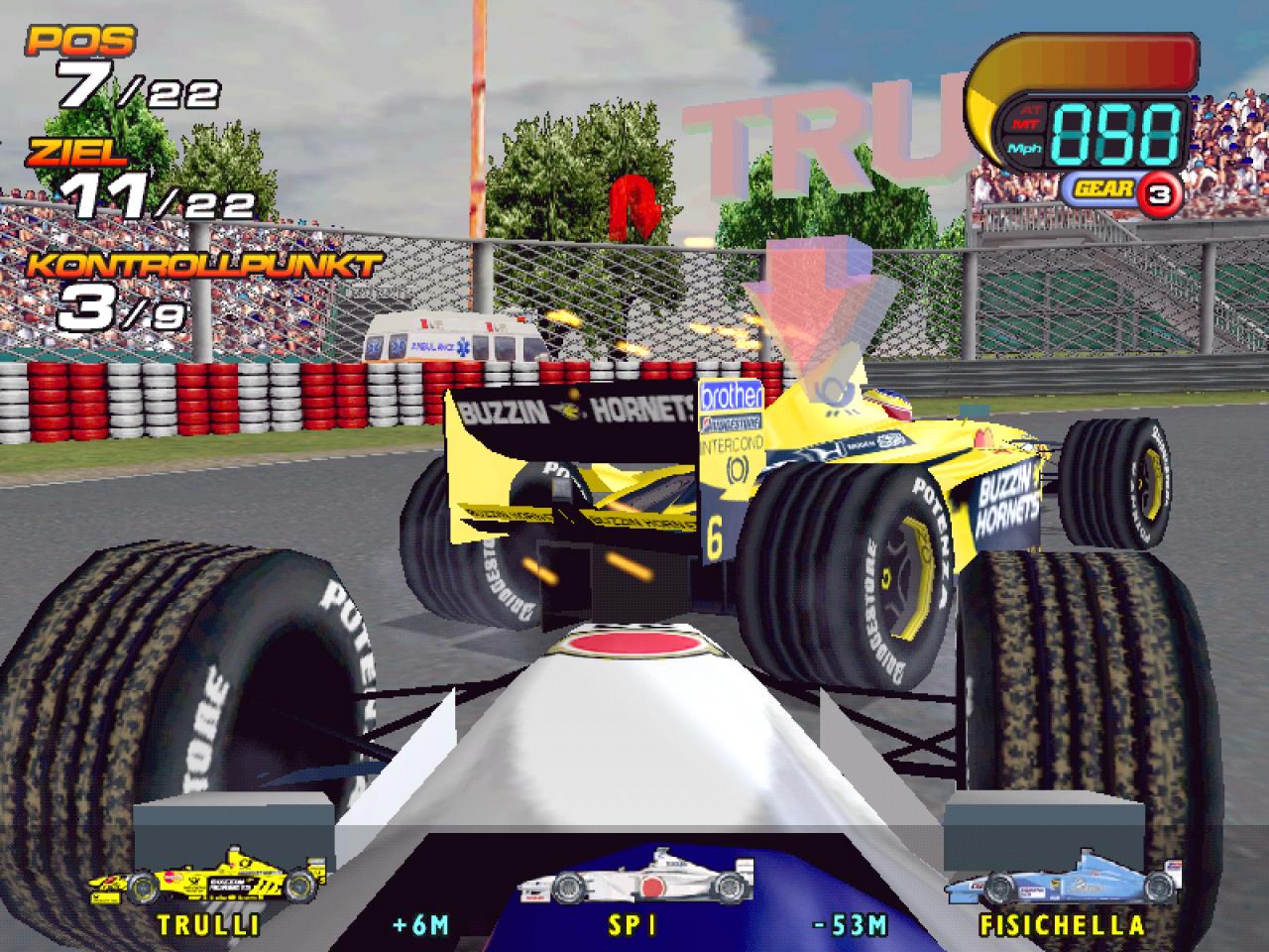 [28/04/2009] F1 World Grand Prix 2000, 2001: Eidos letzter Versuch mit offizieller Lizenz. Das Spiel wird aber schlecht bewertet und kann mit EA und Microprose nicht mithalten.