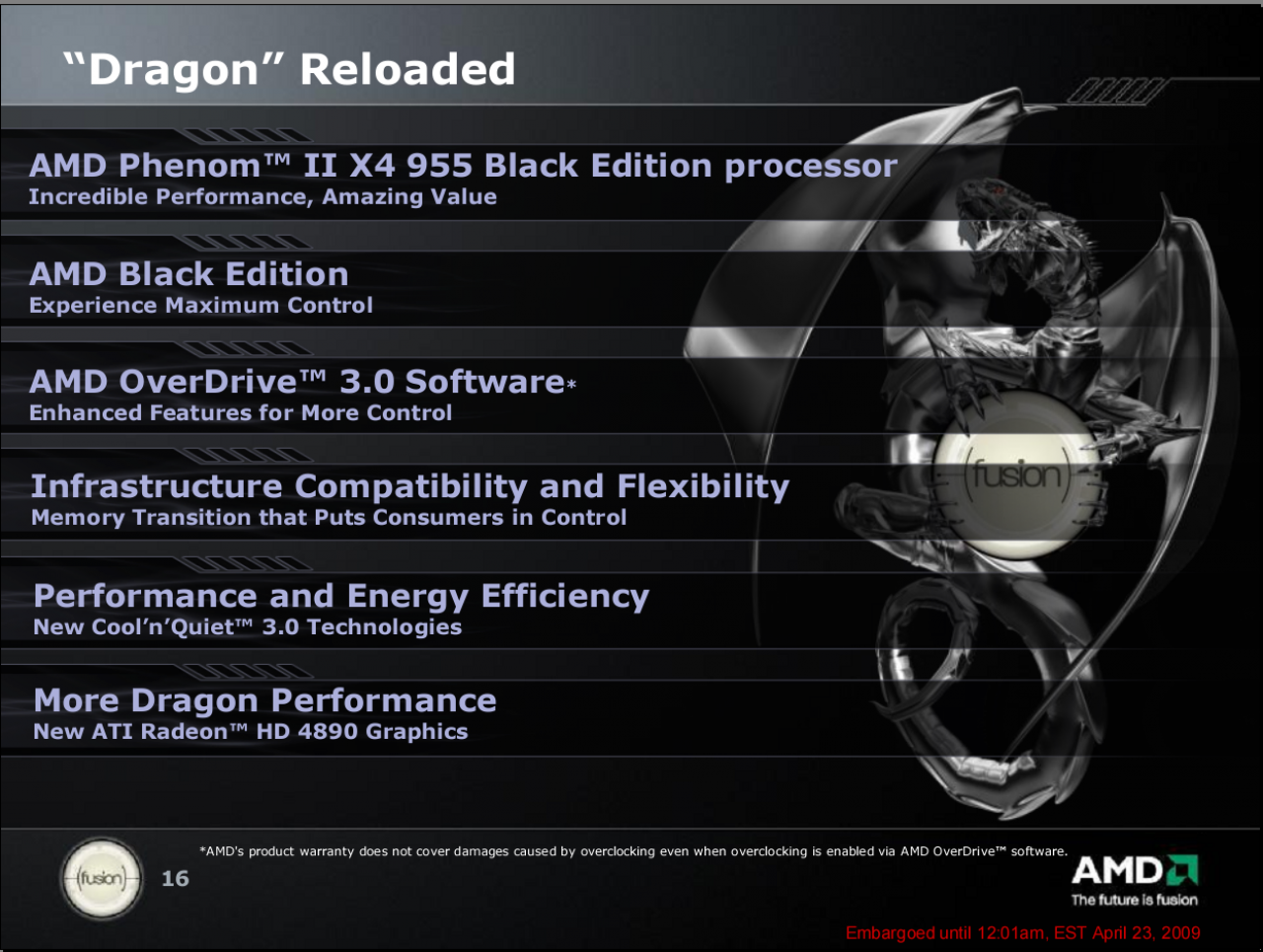 [23/04/2009] AMD: Phenom II X4 955: Dragon Reloaded