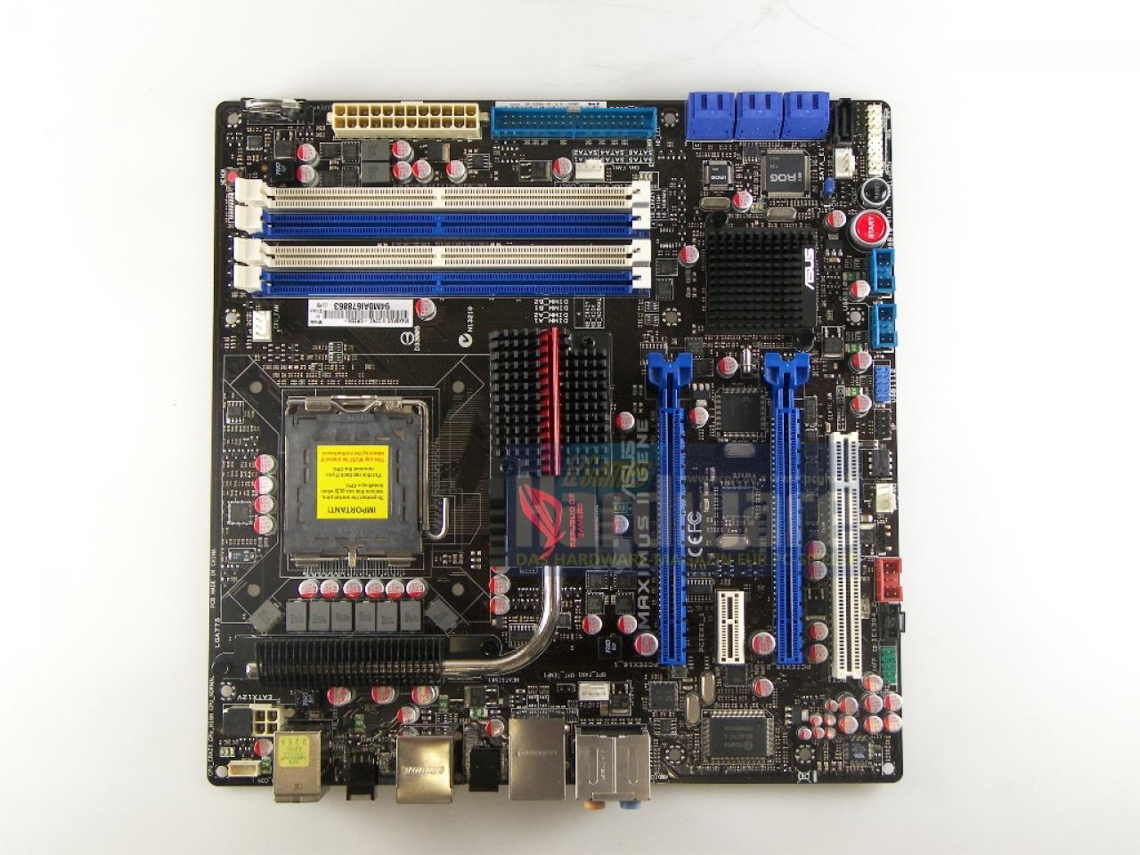 [30/04/2009] Asus Maximums II Gene, Sockel 775 (1)