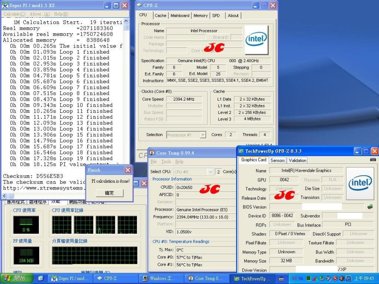 [16/04/2009] Super Pi 1M