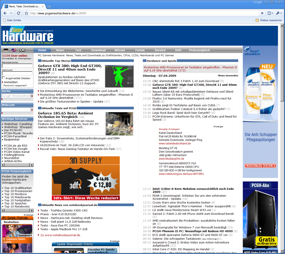 [08/04/2009] Google Chrome 1.0