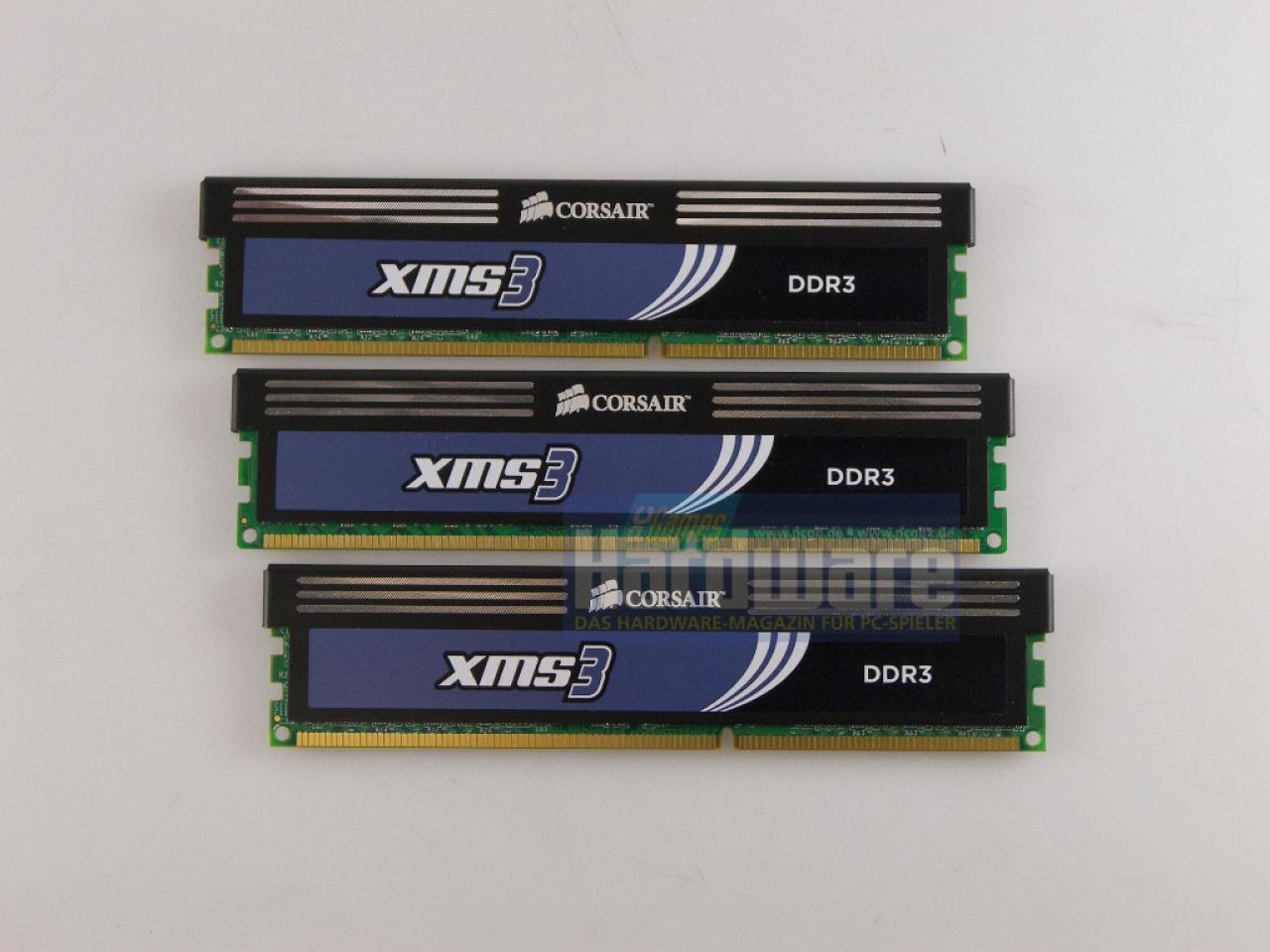 [20/04/2009] Corsair TR3X6G1600C7 mit neuem Heatspreader (Rückseite)