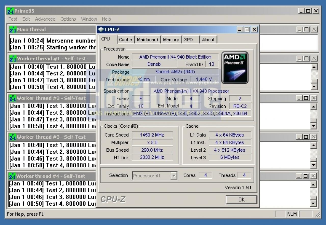 [16/04/2009] Das MA770-UD3 lief im Overclocking-Test mit 290 MHz Referenztakt stabil.