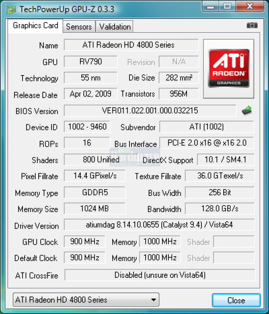 [09/04/2009] GPU-z enthüllt alle Details der Powercolor Radeon HD 4890 LCS (Wakü)