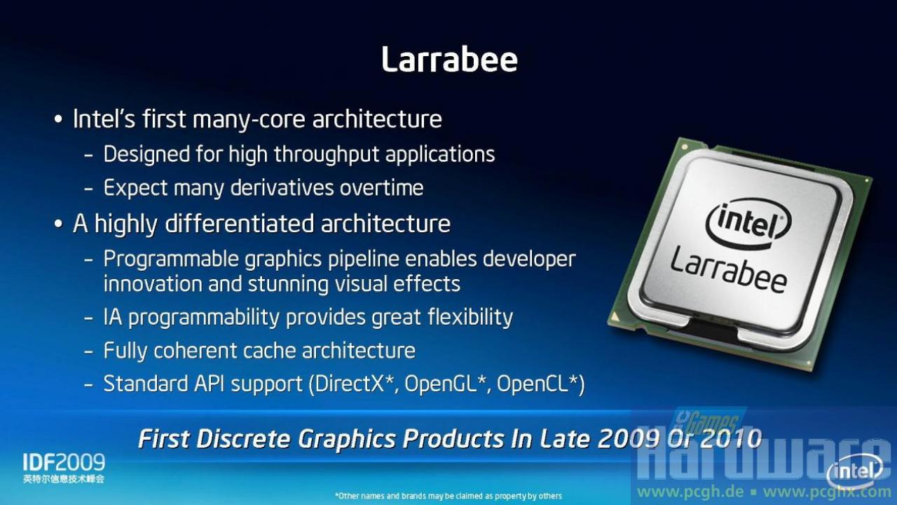 [14/04/2009] Intel Larrabee: Unreal-Engine-Chefentwickler gab Input für Entwicklung
