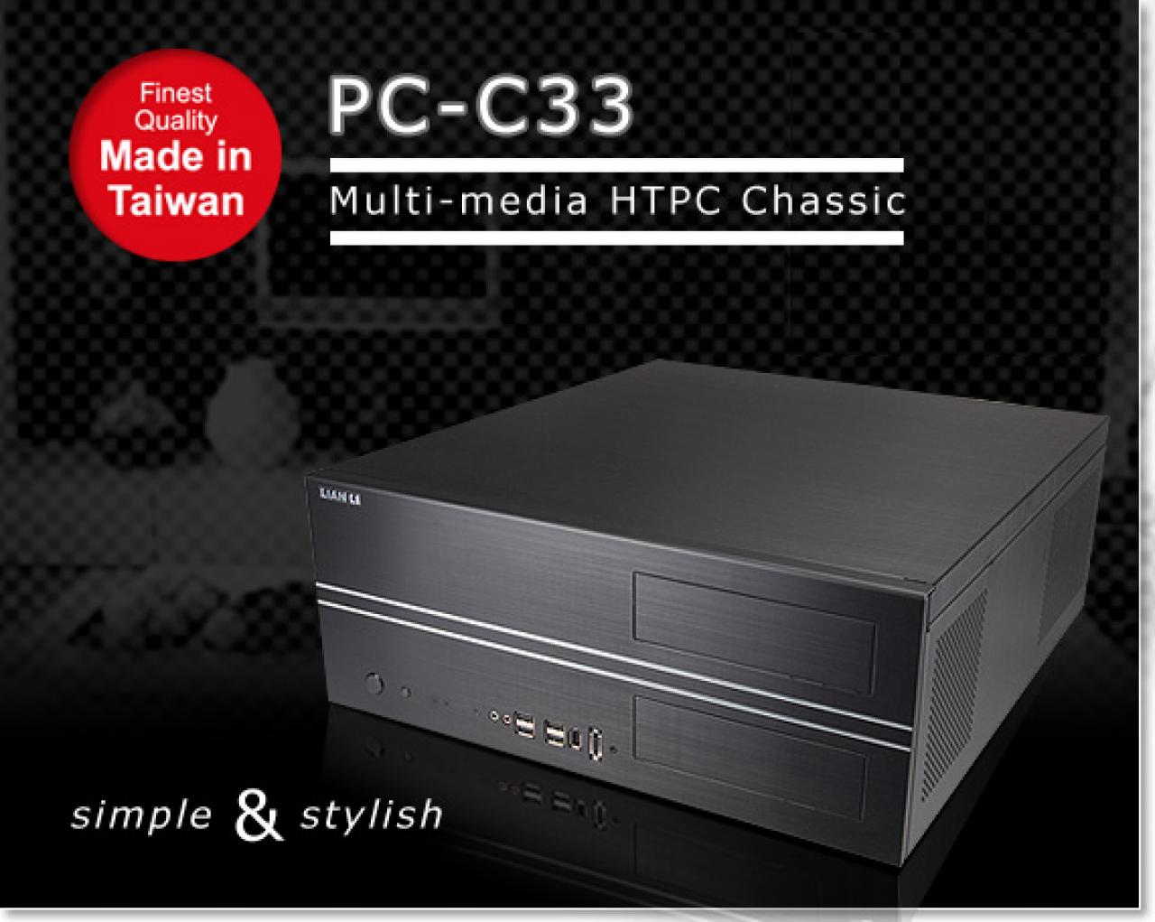 [03/04/2009] neu vorgestelles Lian-Li PC-C33 HTPC-Gehäuse (2)