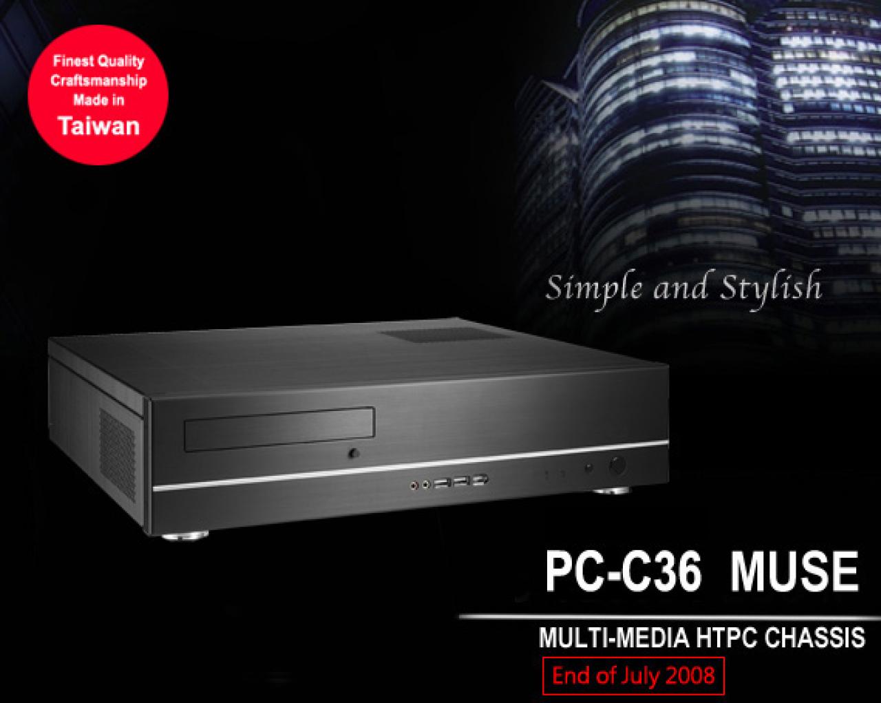 [03/04/2009] neu vorgestelles Lian-Li PC-C36 MUSE HTPC-Gehäuse (4)