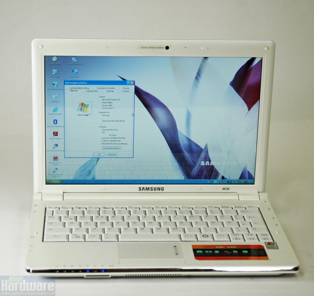 [30/04/2009] Samsung NC20: 12,1-Zoll-LCD mit 180 Candela pro Quadratmeter
