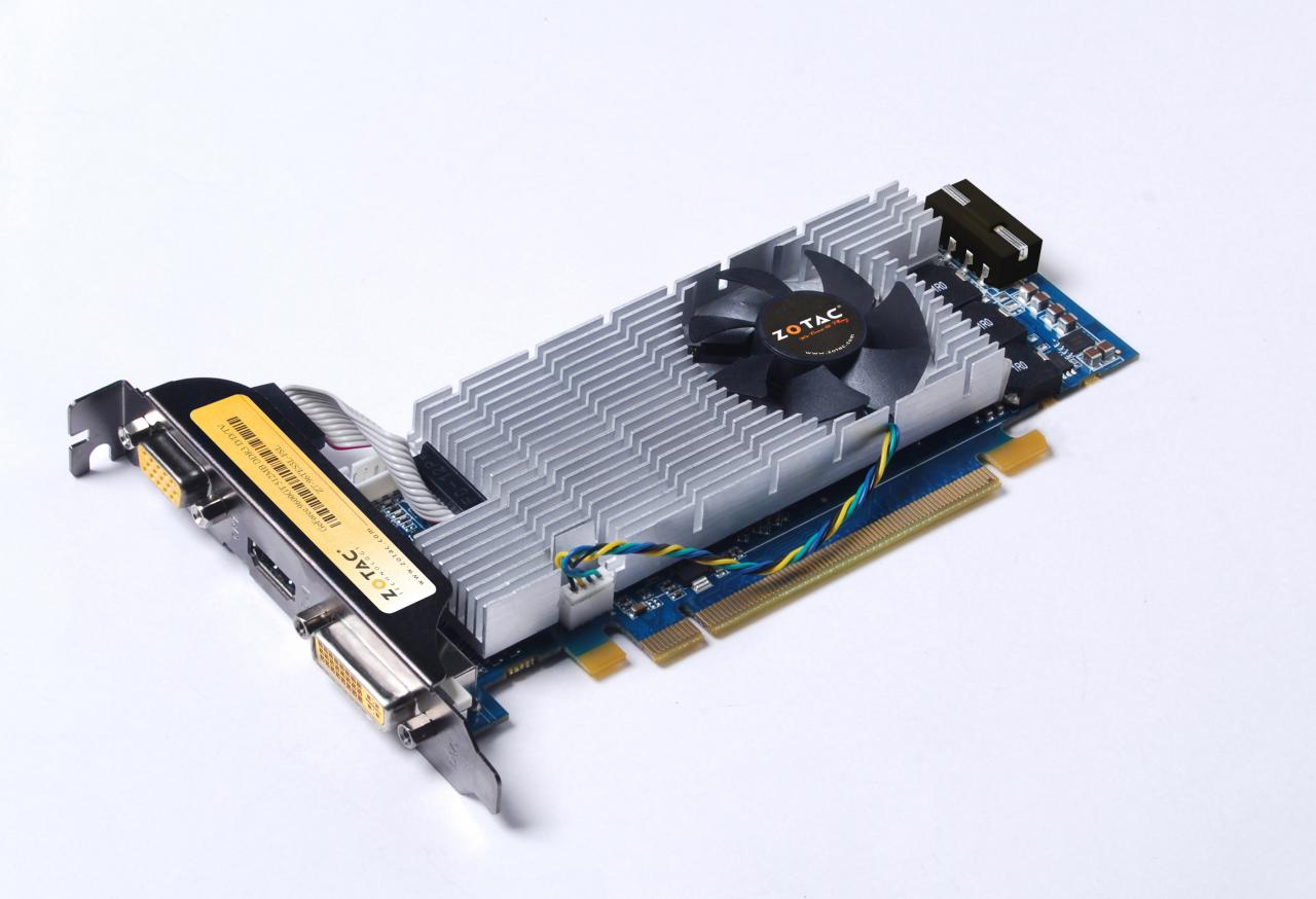 [01/04/2009] Zotac stellt Geforce 9600GT als Low-Profile-Grafikkarte vor