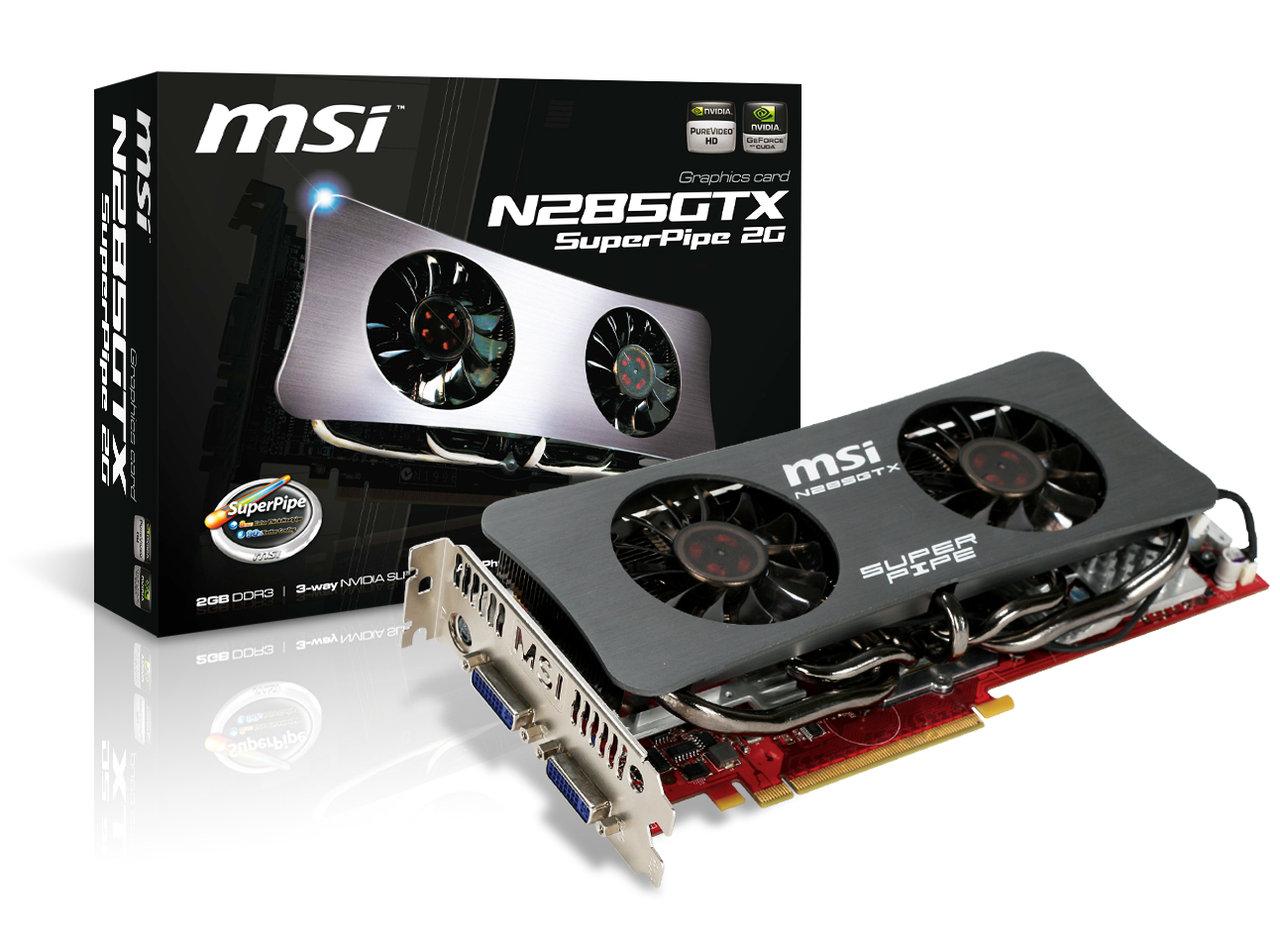 [26/04/2009] MSI stellt die N285GTX Superpipe 2G vor