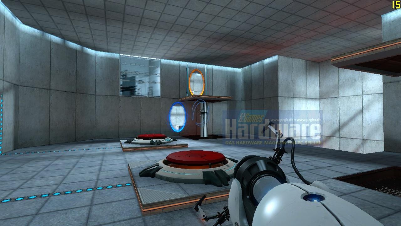 [27/04/2009] Portal auf dem Ion-Nettop Acer Aspire Revo (Fps-Anzeige oben rechts im Bild)