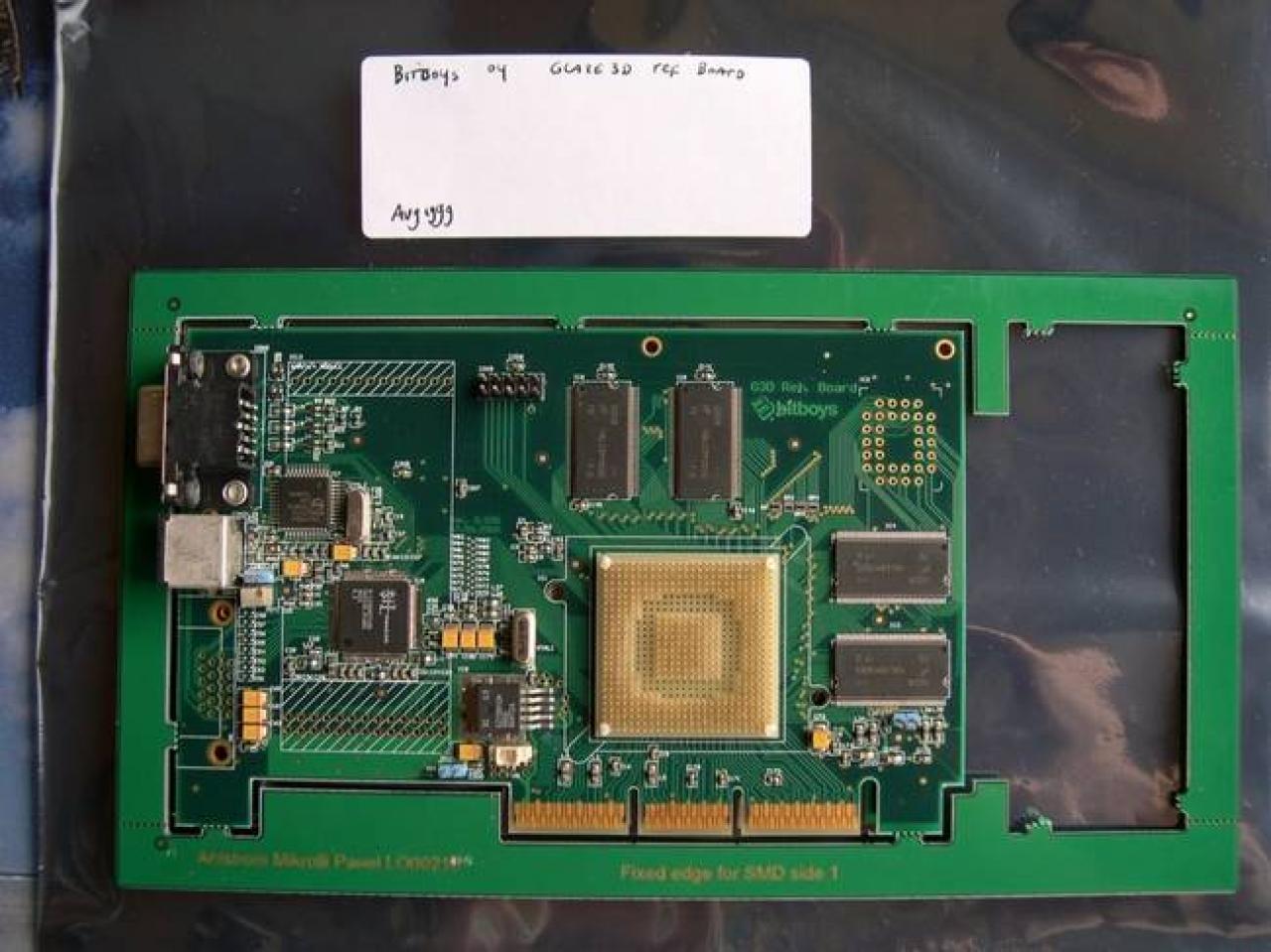 [05/05/2009] Glaze3D Prototypen Board von den Bitboys Oy. Eines der seltenen Exemplare aus der Sammlung bei tga3dx.com