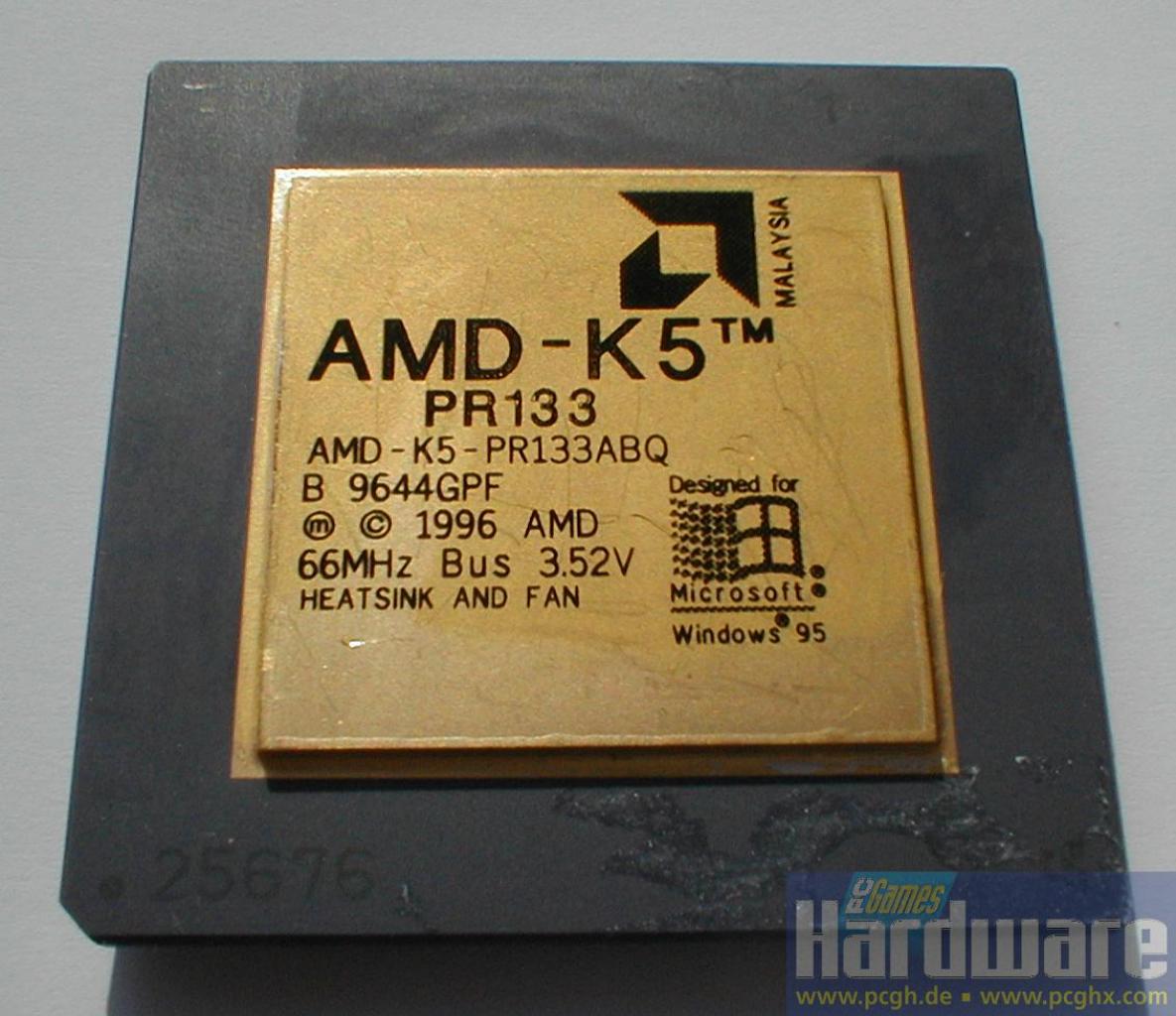 [07/05/2009] AMDs K5-CPUs, hier mit einem P-Rating von 133.