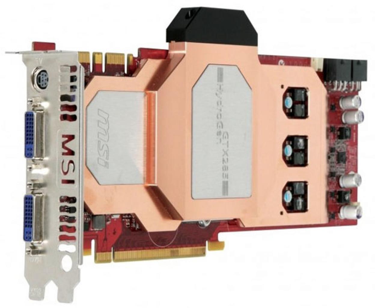 [01/05/2009] Geforce GTX 285: MSI kündigt eigenes wassergekühltes Modell an