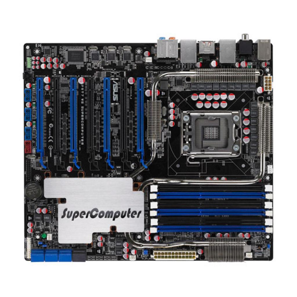 [06/05/2009] 7 Slots, 7 mal mechanisch x16 - mehr als beim P6T7 lässt die ATX-Spezifikation nicht zu.