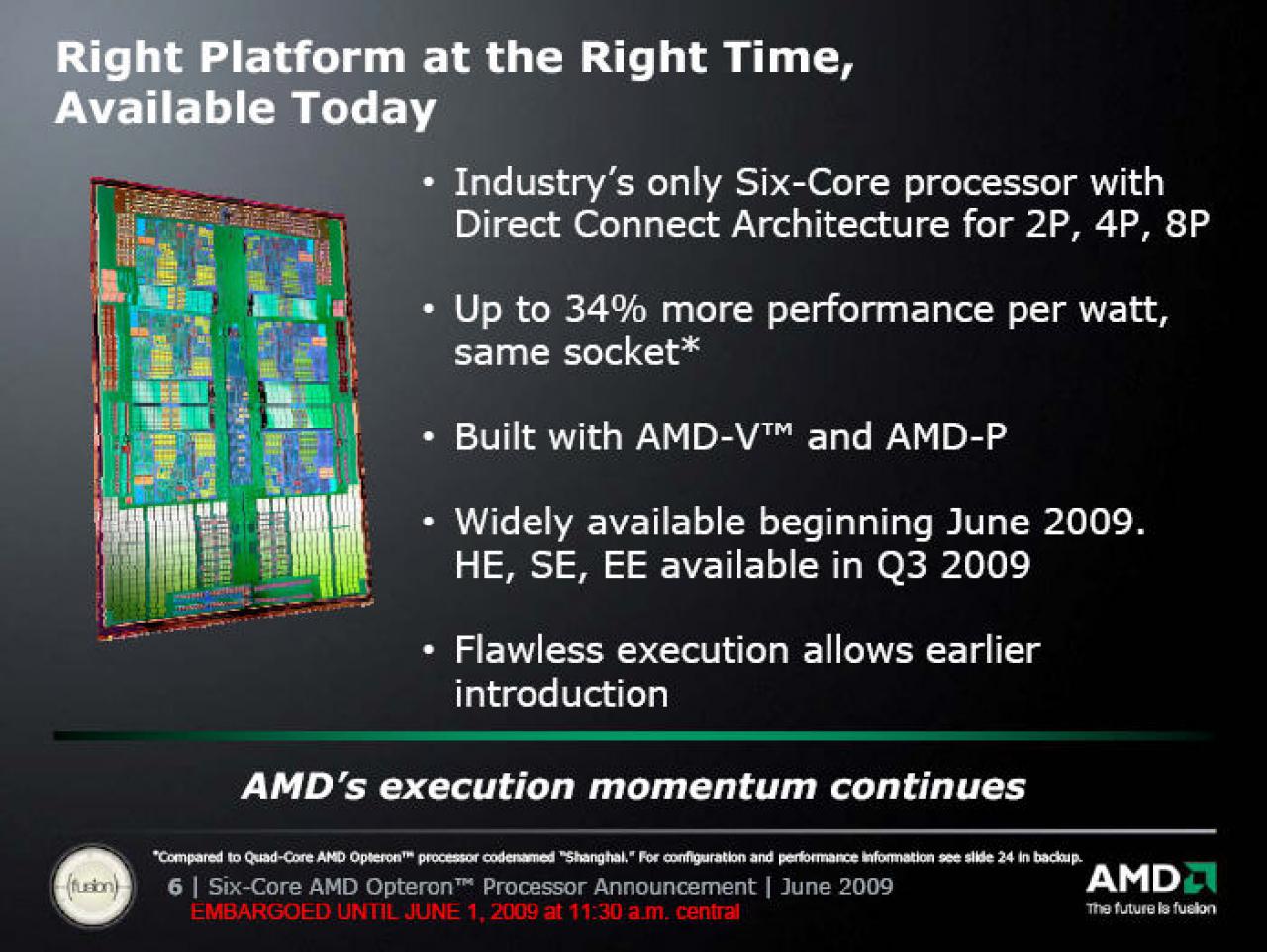 [29/05/2009] AMD stellt Sechskern-Chip Istanbul vor